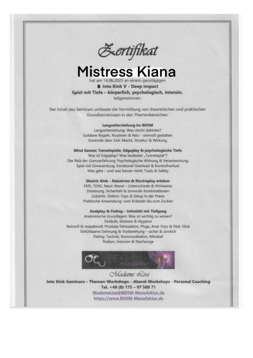Meesteres Kiana (Photo)