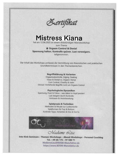 Meesteres Kiana (Photo)