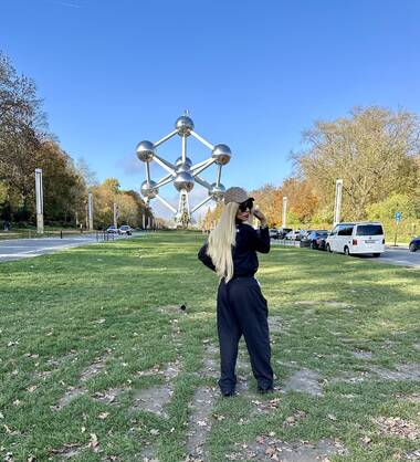 Katy  trans blonde cheval 23cm