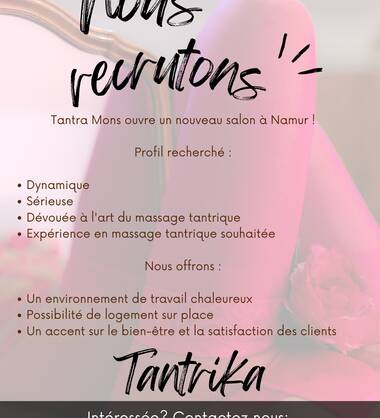 Recrutement  Tantra Mons & Namur