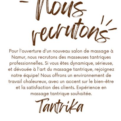 Recrutement  Tantra Mons & Namur