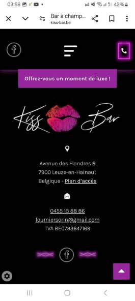 Kiss bar champagne